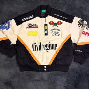 CIVIL REGIME X STAR WARS Pod Racing Bomber Jacket Size Medium
